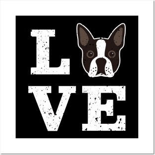 Boston Terrier Dog Love Posters and Art